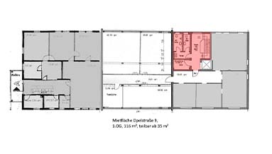 FONTUS-Businesspark Grundriss Gebäude O9 1OG FONTUS-Businesspark Grundriss Gebäude O9 1OG